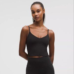 lululemon Align Cropped Cami Tank Top *Light Support, A/B Cup Size 8 Black